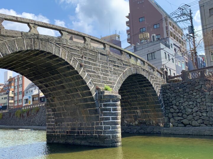 長崎眼鏡橋の風景